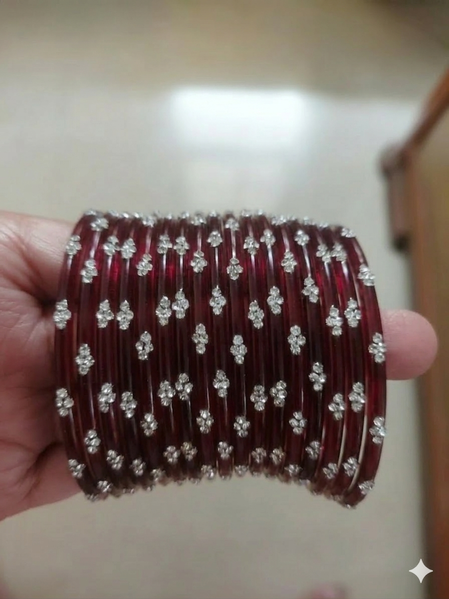 Flower Dot Bangles